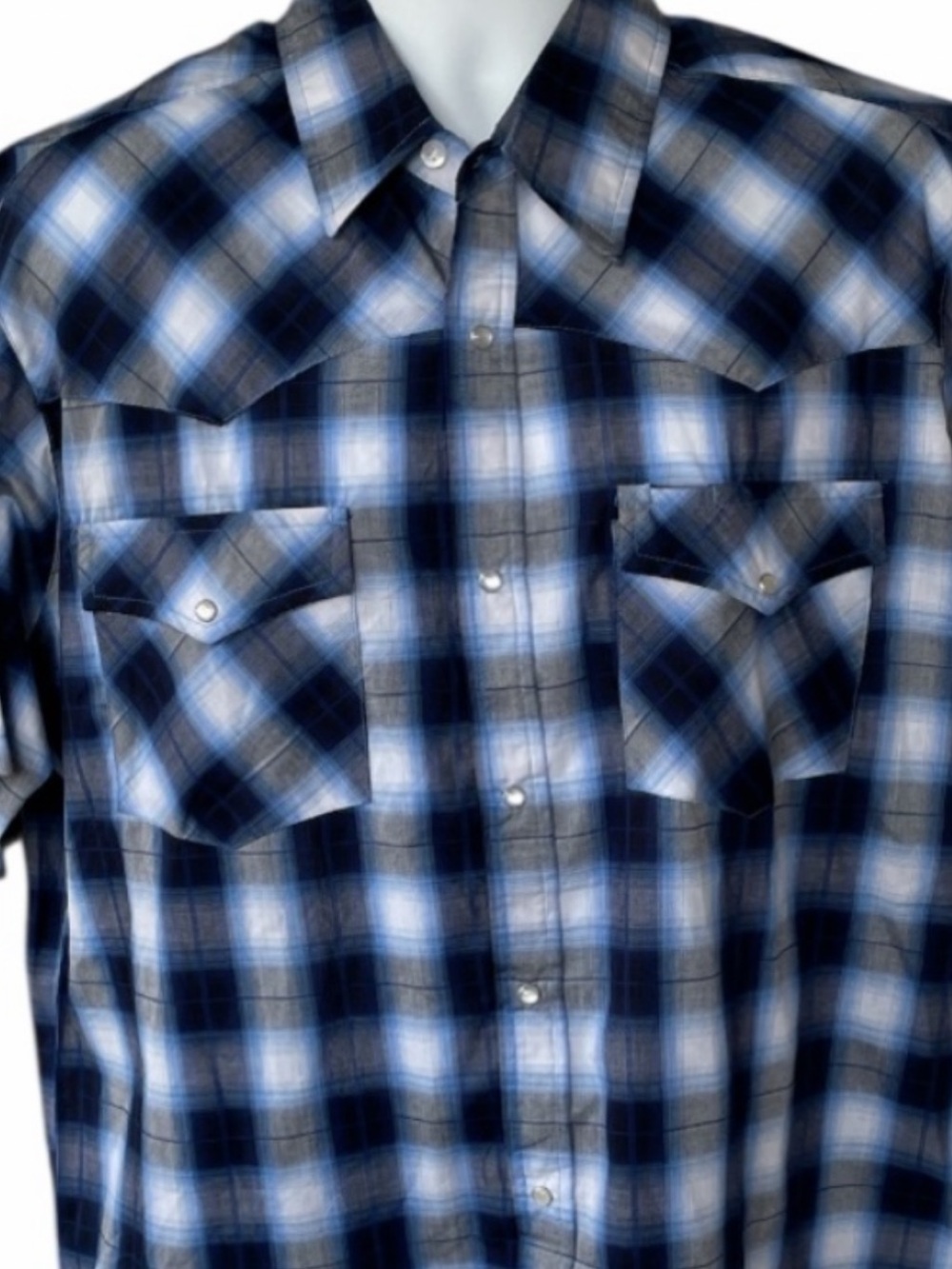 Work n Sport  men’s plaid western pearl snap shirt size XL NWT